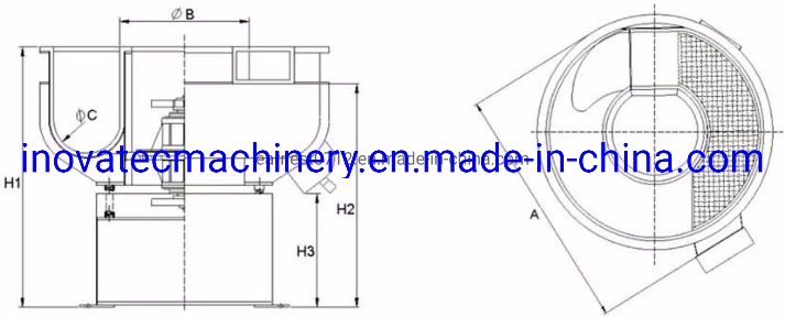 Metal Deburring Polishing Grinding Vibratory Machine Bowl Mass Finishing Equipment